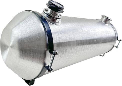 JSD 10 Gallons 10"x30" Aluminum Spun Round Fuel Tank Gas Tank With Level Gauge with Bracket End Fill 1/4" NPT Outlet in Kuwait