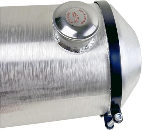 JSD 10 Gallons 10"x30" Aluminum Spun Round Fuel Tank Gas Tank With Level Gauge with Bracket End Fill 1/4" NPT Outlet in Kuwait