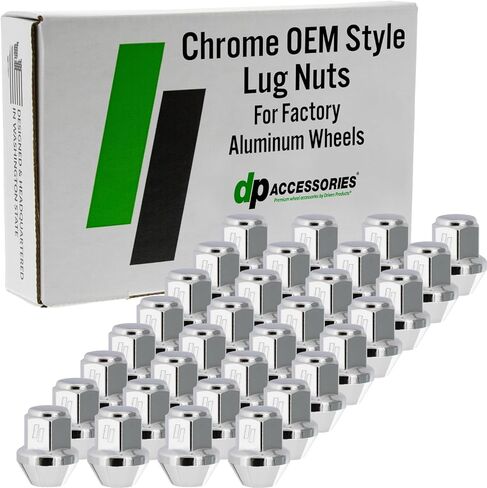 صواميل العروة من DPAccessories متوافقة مع 2019-2026 Ram 3500 | نمط OEM أسود | لعجلات الألمنيوم المصنع فقط | مجموعة من 32 صواميل عجلة | DRAM3505F-BK/1 in Kuwait