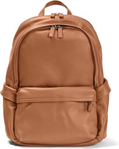 Leatherology Brown Parker Backpack – Full Grain Leather Laptop Backpack with Multiple Compartments & Adjustable Straps in Saudi Arabia