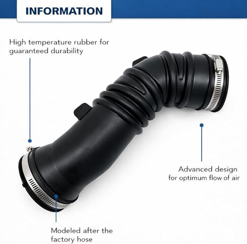 17881-0C010 Engine Air Intake Hose For Toyota 1995-2004 TACOMA 2.4L 2.7L / 1996-2001 4RUNNER 2.7L L4 Intake Filter Tube With Clamps #Replaces 178810C010 AIH551067T in Saudi Arabia