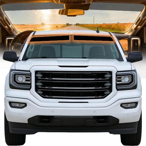 AUTOTEK Windshield Sun Strip for 2014-2018 GMC Sierra 1500 (Standard/Regular/Crew Cab), Anti-Glare and UV Protection Sun Visor Tint Strip, Custom Fit and Easy Installation Precut Window Tint Film in Kuwait