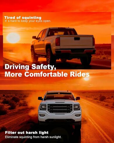 AUTOTEK Windshield Sun Strip for 2014-2018 GMC Sierra 1500 (Standard/Regular/Crew Cab), Anti-Glare and UV Protection Sun Visor Tint Strip, Custom Fit and Easy Installation Precut Window Tint Film in Kuwait