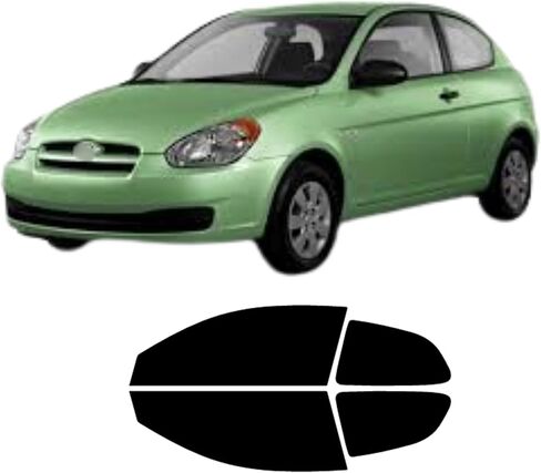 No Cutting Required — This precut Window Tint kit is Designed specifically for 2006-2011 Hyundai Accent 2 Door Hatch Models. Precision-Cut Patterns Ensure an Exact fit. (20% Medium) in Saudi Arabia
