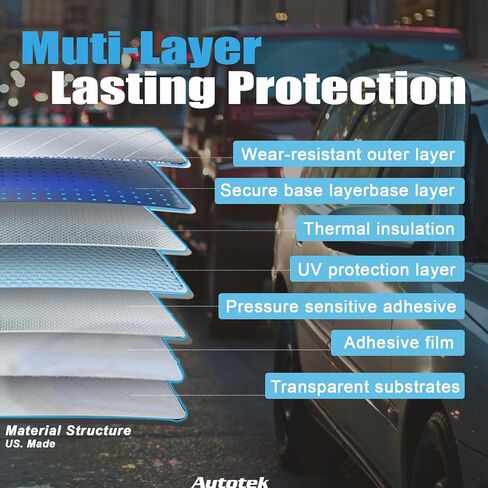 AUTOTEK شريط تظليل للزجاج الأمامي الأمامي لسيارة Toyota Camry Sedan Hybrid 2025-2026، فيلم ملون سريع القطع مسبقًا لنوافذ السيارة، واقي شمسي مضاد للوهج من الأشعة فوق البنفسجية لمحركات الأقراص الطويلة المريحة in Kuwait