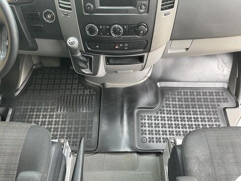 Rezaw-Plast Rubber Van Mat for 2007-2024 Mercedes Benz Sprinter Floor Mats 1st Row/Cargo Version/Custom Fit Tailored 1500/2500/3500/4500 Black in Saudi Arabia