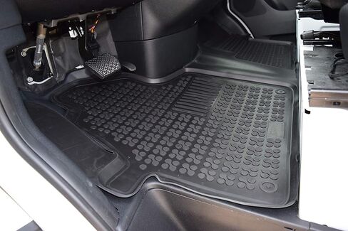 Rezaw-Plast Rubber Van Mat for 2007-2024 Mercedes Benz Sprinter Floor Mats 1st Row/Cargo Version/Custom Fit Tailored 1500/2500/3500/4500 Black in Saudi Arabia