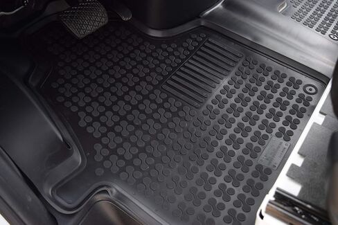 Rezaw-Plast Rubber Van Mat for 2007-2024 Mercedes Benz Sprinter Floor Mats 1st Row/Cargo Version/Custom Fit Tailored 1500/2500/3500/4500 Black in Saudi Arabia