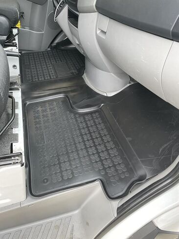 Rezaw-Plast Rubber Van Mat for 2007-2024 Mercedes Benz Sprinter Floor Mats 1st Row/Cargo Version/Custom Fit Tailored 1500/2500/3500/4500 Black in Saudi Arabia