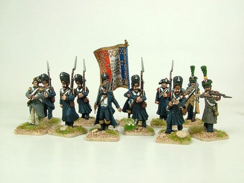 Wargames Delivered - Victrix Napoleon's French Old Guard Grenadiers Set with Bonus Miniature STL Download - 60 Highly Detailed 28mm Multipose Miniatures for Napoleonic Wargaming Dioramas in Kuwait