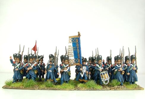 Wargames Delivered - Victrix Napoleon's French Old Guard Grenadiers Set with Bonus Miniature STL Download - 60 Highly Detailed 28mm Multipose Miniatures for Napoleonic Wargaming Dioramas in Kuwait