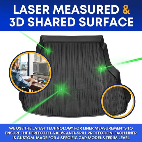 Premium Cargo Liner for Maserati Levante 2017-2024 - Custom Fit Car Trunk Mat - All-Season Black Cargo Mat - 3D Shaped Laser Measured Trunk Liners for Maserati Levante 2017-2024. in Kuwait