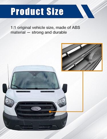 Front Grille Compatible with 2020 2021 2022 2023 2024 2025 Ford Transit 150 250 350 350HD Grill with Black-style Transit grille in Saudi Arabia