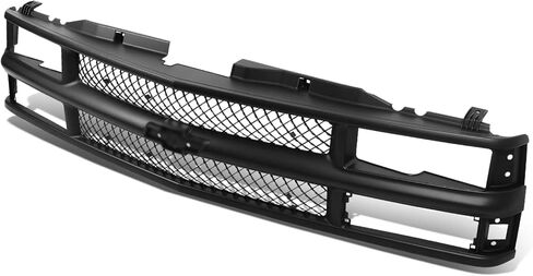 Auto Dynasty Front Bumper Grille Upper Lower Grill Guard Assembly Compatible with Chevy C/K 1500 2500 Suburban Blazer Tahoe 1994-2000, Black Meshed, ABS Plastic in Kuwait