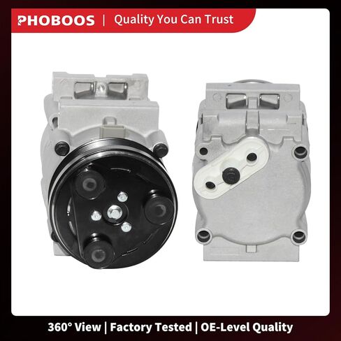 ضاغط مكيف الهواء PHOBOOS مع قابض متوافق مع Ford Explorer 1996-2001، Mustang، Aerostar، Thunderbird & Mercury Cougar، Mountaineer، FS10 Style، 6 Grooves، Ref. CO101820C in Kuwait