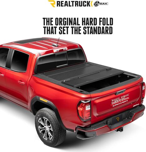 غطاء تونيو لسرير الشاحنة الصلب القابل للطي من RealTruck BAK BAKFlip G2 | 226407 | يناسب 2005 - 2015 Toyota Tacoma مع نظام مسار OE مقاس 6 أقدام و2 بوصة (73.5 بوصة) in Kuwait