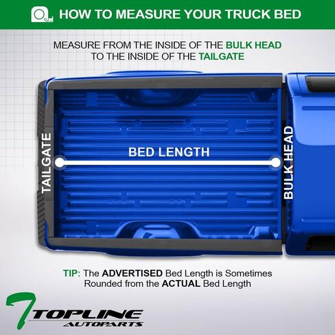 Low Profile Hard Tri Fold Aluminum Tonneau Cover with Truck Bed LED Lighting System Compatible with 07-13 Chevy Silverado GMC Sierra 1500/07-14 2500 3500 HD 6.5 Ft (78") Bed in Kuwait