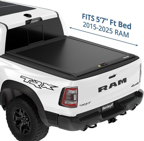 Bestwyll Retractable Hard Tonneau Cover Fits 2009-2026 Dodge Ram 1500 5.7Ft Truck Bed (incl. New Body & Classic) | No Fit W/RamBox or Stepside Model | K22D | in Saudi Arabia