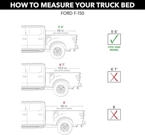 RealTruck Extang Trifecta 2.0 Soft Folding Truck Bed Tonneau Cover | 92780 | Fits 2004 - 2008 Ford F-150 5' 6" Bed (66") in Kuwait