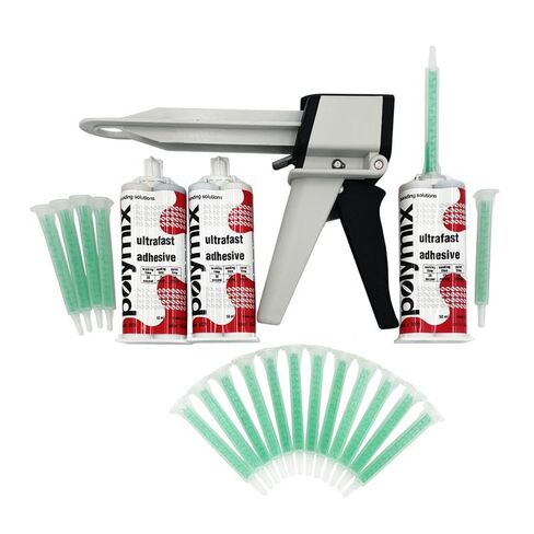 Polymix All-in-One Professional Use Ultra Fast Adhesive 50ml Master-Kit (P2.3001.050.B.KIT) in Saudi Arabia
