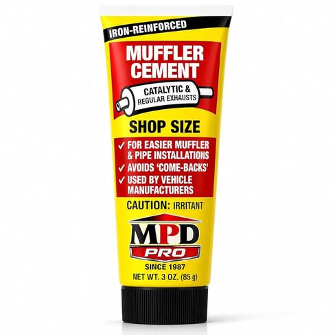Muffler Cement Putty – 16 oz | Seals Exhaust Leaks, Cracks & Holes | Heat Resistant Up to 2000°F | Easy Application for Automotive Repairs (Pack of 1) in Kuwait