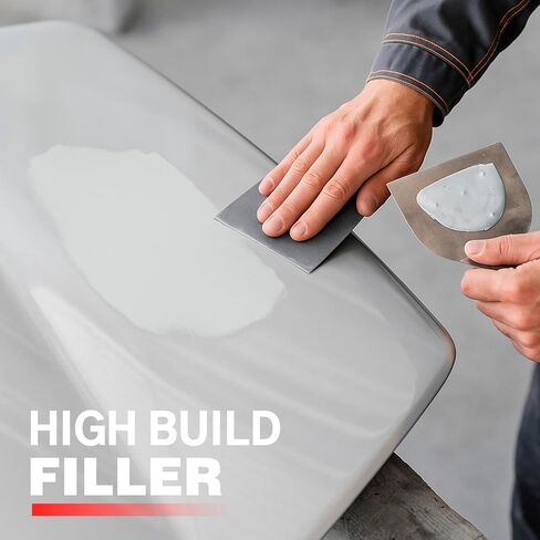 Roberlo Silver Light Lightweight Body Filler – Ultra Lightweight & Paintable for Car Repairs – Adheres to Fiberglass, Metal, Plastic & More – Ideal for Dents, Holes & Rust – 2 x 3L + Hardener in Saudi Arabia