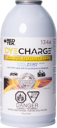RED TEK DyeCharge12 A/C Leak Finder (4 oz. can) in Saudi Arabia