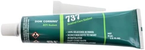 511637P Dow Corning 737 Neutral Cure RTV Sealant, 100% Silicone Rubber, Clear, 3 oz Tube in Saudi Arabia