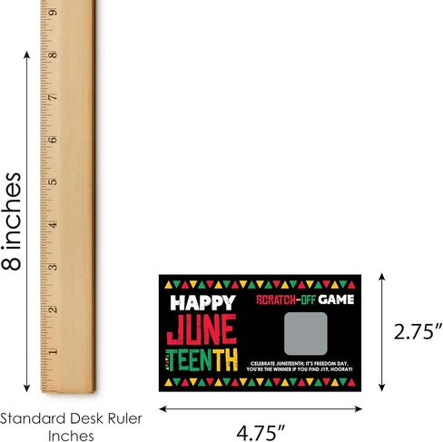 بطاقات للخدش من Big Dot of Happiness Happy Juneteenth - حفلة يوم الحرية - عدد 22 in Kuwait