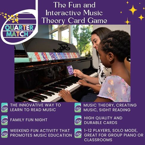 A Fun, Interactive Music Theory Card Game for Kids, Teens, and Adults — 142 Cards — The for Piano, Voice, Guitar, Violin, Percussion, and More! in Kuwait