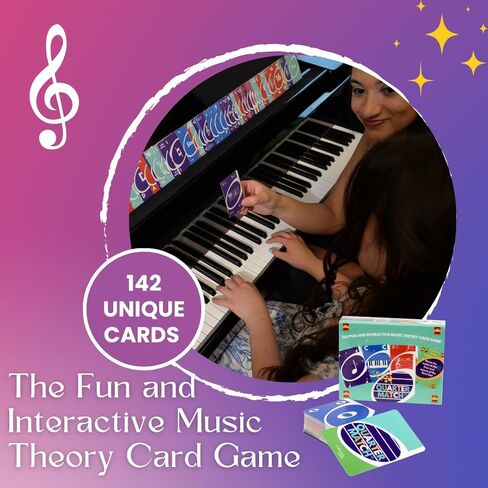A Fun, Interactive Music Theory Card Game for Kids, Teens, and Adults — 142 Cards — The for Piano, Voice, Guitar, Violin, Percussion, and More! in Kuwait