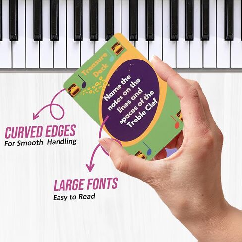 A Fun, Interactive Music Theory Card Game for Kids, Teens, and Adults — 142 Cards — The for Piano, Voice, Guitar, Violin, Percussion, and More! in Kuwait