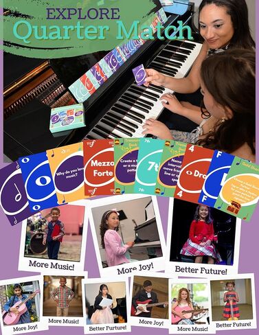 A Fun, Interactive Music Theory Card Game for Kids, Teens, and Adults — 142 Cards — The for Piano, Voice, Guitar, Violin, Percussion, and More! in Kuwait