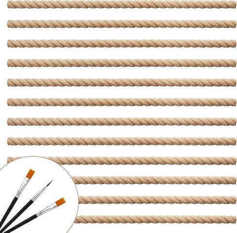 12 Pcs Beaded Wood Trim, Half Round Wood Beads Molding Strips, 15.75" Unfinished Wooden Moulding for DIY Crafts, Wall, Cabinet, Frame & Door Decoration(Paintable, W:0.55in × T:0.28in) in Saudi Arabia