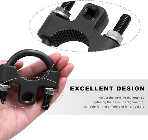 Inner Tie Rod Removal Tool, 3/8 Inch Alloy Steel Tie Rod End Wrench with Non-Slip Teeth, Inner Low Profile U-Wrench for Vehicle Chassis Rocker Removal or Installation in Kuwait