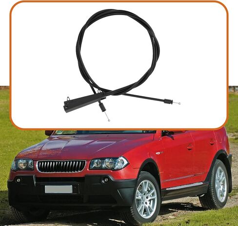ECSiNG Front Hood Release Cable Compatible with BMW X3 2004–2010 51233434665 Hood Latch Cable in Kuwait