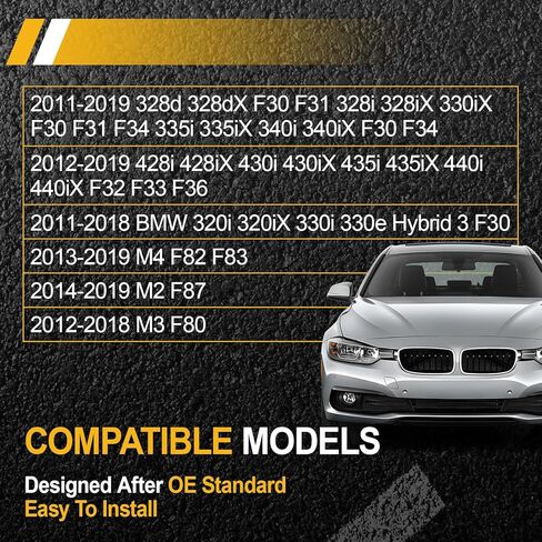 سلك كابل تحرير غطاء المحرك متوافق مع BMW 320i 328d 328i 330i 335i 340i 428i 430i 435i 440i M2 M3 M4 رقم القطعة 51237411315 51237313782 (خلفي وأمامي) in Kuwait