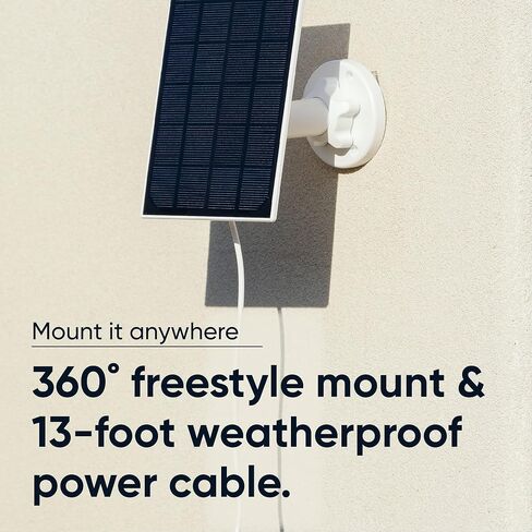 لوحة Wyze الشمسية - متوافقة مع Wyze Cam Outdoor، طاقة مستمرة مع شحن 2.5 وات 5 فولت (متجدد) in Kuwait