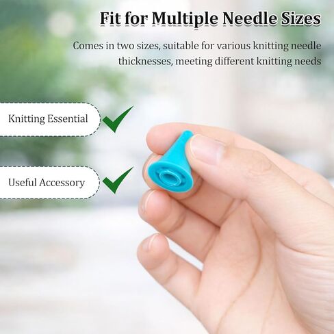 Mnvhoky Multicolor Knitting Needle Point Caps, 2 Size Needle Tip Covers for Knitting, Sewing, Quilting & DIY Crafts(40PCS) in Saudi Arabia