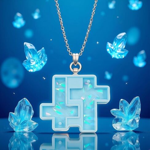 2 Pcs Blue Cross Earring Pendant Keychain Pendant Silicone Mold Jewelry Epoxy Resin Casting Mold Jewelry Casting Supplies, Resin Casting Molds in Saudi Arabia