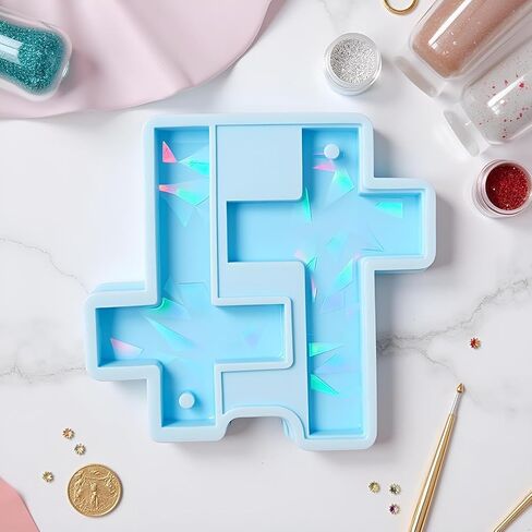 2 Pcs Blue Cross Earring Pendant Keychain Pendant Silicone Mold Jewelry Epoxy Resin Casting Mold Jewelry Casting Supplies, Resin Casting Molds in Saudi Arabia