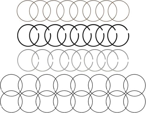 Engine Piston Rings Set STD 99.5mm for 5.7L HEMI V8, Compatible with 2003-2008 Dodge Ram 1500 2500 3500 Durango Chrysler 300 Jeep Grand Cherokee, VIN Code 2 & D, Replaces 5086002AA 9145232075 in Saudi Arabia