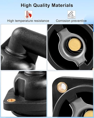 8M0174561 Thermostat with Housing Kit Compatible with Mercury Marine Verado 135-300 HP Outboard Motors Replaces 18-3631 892864T04 in Kuwait
