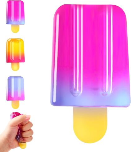 Ice Cream Squeeze Squishy, Summer Sensory Stress Relief Squeeze Squishy, Soft Slow Rise Sensory Stress Relief, Easter Basket Stuffers Party Favors Birthday Gift (Blue) in Saudi Arabia