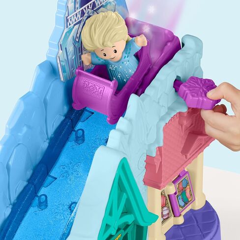 Fisher-Price Little People Toddler Toys Disney Frozen Arendelle Adventures Playset, Anna Elsa Olaf & Kristoff Figures, Kids Ages 18+ Months (Amazon Exclusive) in Kuwait
