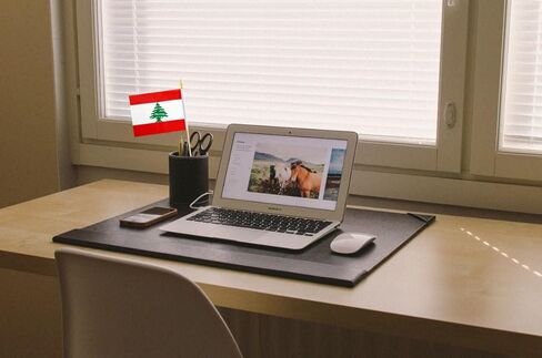 10 عبوات من أعلام لبنان - علم محمول LB - علم سطح المكتب - 5x8 بوصة، علم لبناني صغير. مناسبة لديكورات الحفلات، وعروض المتاجر، وديكورات الحانات، وعروض اليوم الوطني. in Kuwait