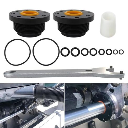 Front Mount Hydraulic Steering Cylinder Seal Kit Fits for Seastar HC5340, HC5341, HC5342, HC5343, HC5344 Marine Applications(New Version) in Kuwait