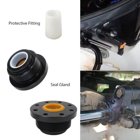 Front Mount Hydraulic Steering Cylinder Seal Kit Fits for Seastar HC5340, HC5341, HC5342, HC5343, HC5344 Marine Applications(New Version) in Kuwait