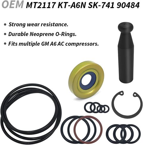 Compressor Reseal Kit For GM A6 Include Oring,Shaft Seal, Installer Tool A6 Compressor Gasket Kit in Kuwait