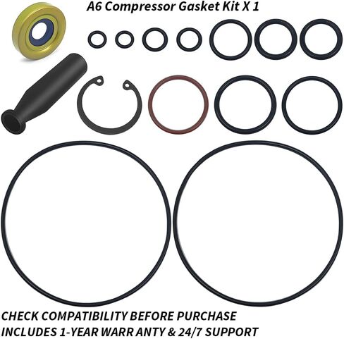 Compressor Reseal Kit For GM A6 Include Oring,Shaft Seal, Installer Tool A6 Compressor Gasket Kit in Kuwait